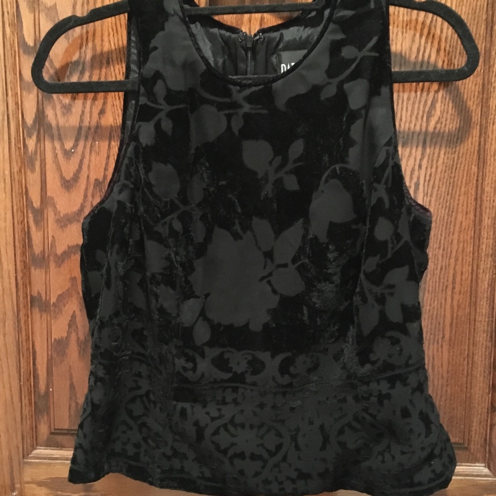 Vintage Black Floral Tank